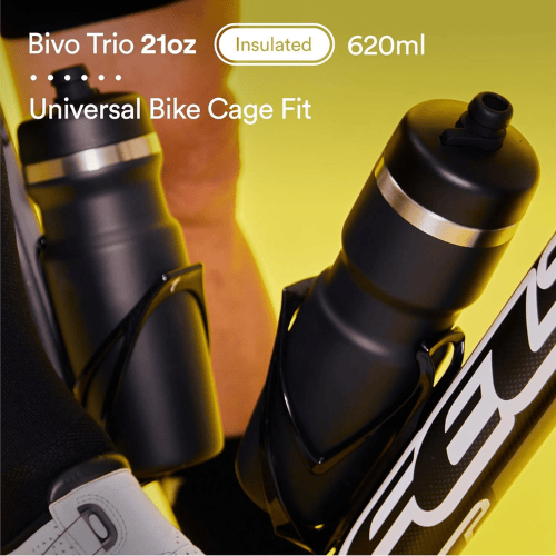 Rydexion Presents Premium Bivo Trio Insulated Stainless Steel Gravity Flow Cycling Water Bottle