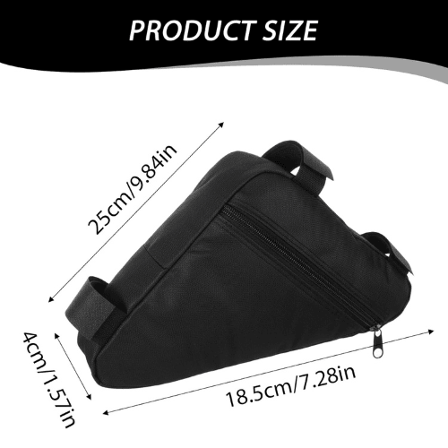 Rydexion Universal Slim Triangle Frame Bag With Water Resistant Oxford Fabric For Road Cycling