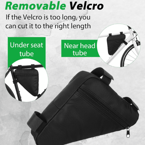Rydexion Universal Slim Triangle Frame Bag With Water Resistant Oxford Fabric For Road Cycling