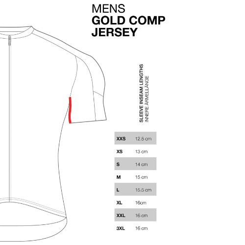 Rydexion Gold Comp Aero Performance Cycling Jersey With Moisture Wicking Fabric And Professional Race Ready Design