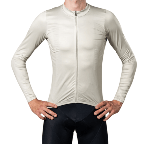 Rydexion Gold Comp Long Sleeve Cycling Jersey With Multi Pocket Storage And Thermal Regulation For Cool Weather Performance