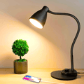Smart Auto-Dimming Table Light with 3 Color Modes, Flexible Neck & Rotary Knob Control
