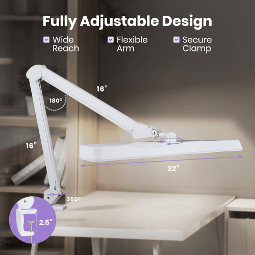 324 SMD LED Architect Desk Light with 5 Light Modes