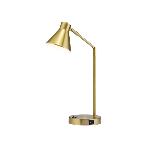 Antique Brass Bedside Reading & Home Office Table Lamp