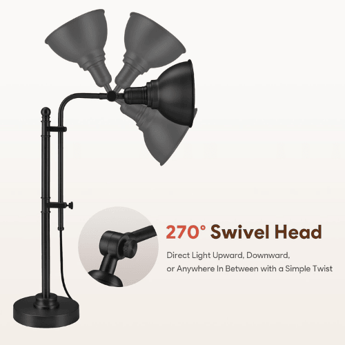 Rustic Industrial Adjustable Metal Desk Lamp