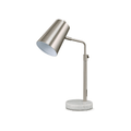 Mid-Century Modern 20" Adjustable Desk Lamp with Natural Marble Base