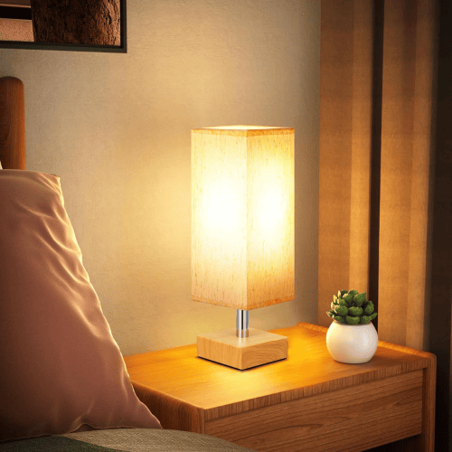 Small Minimalist Bedside Table Lamp