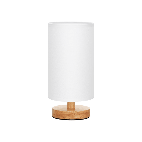 Small Minimalist Table Lamp with Fabric Shade