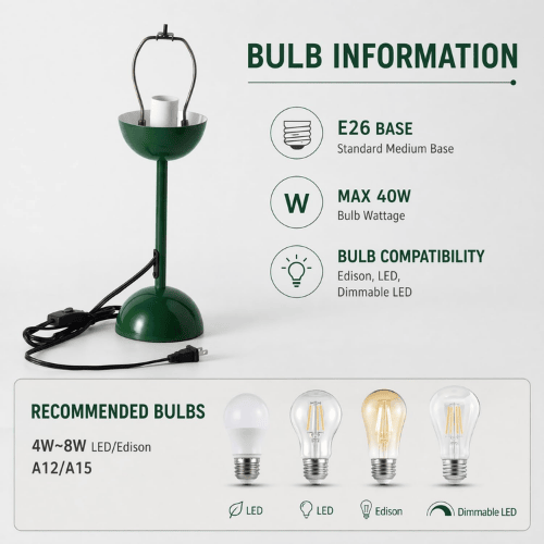 Creative Mid-Century Modern Bud Table Lamp